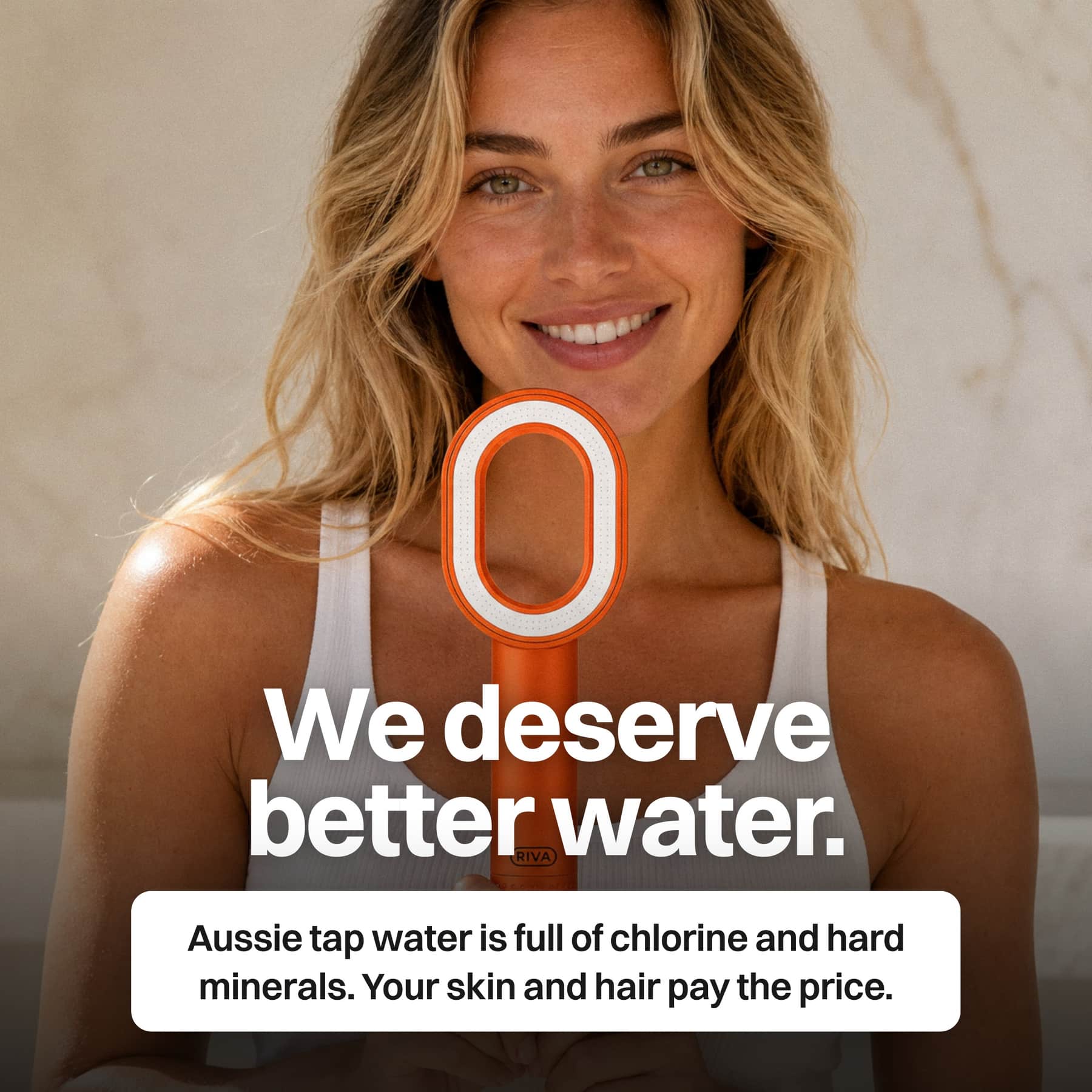 RIVA ONE - Filtered Shower Head with Vitamin C | Fits All AU Showers